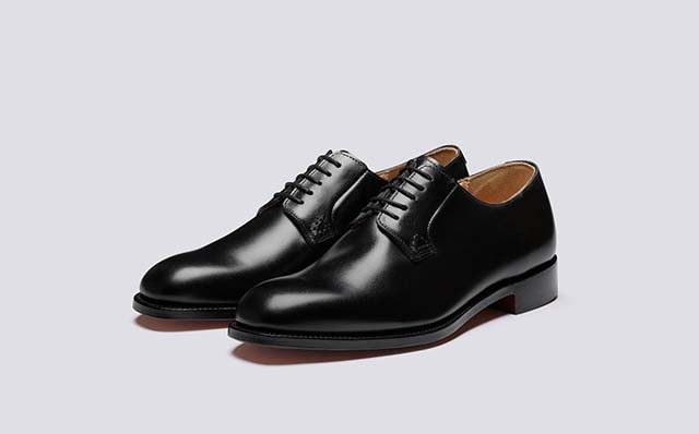 Grenson Winchester Mens Formal Shoes in Black Leather GRS113865